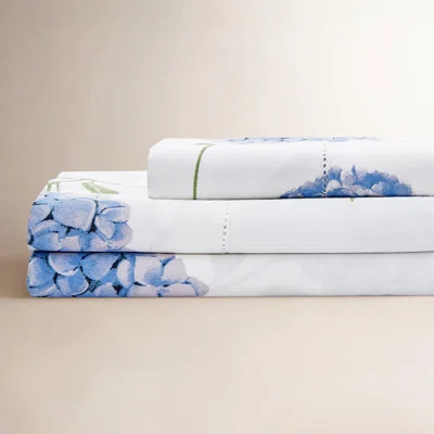 Audrina 400 Thread Count Floral 100% Cotton Sateen Sheet Set | Wayfair North America