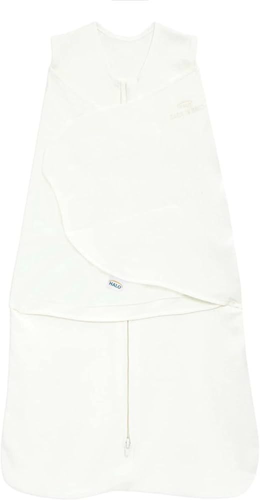 HALO 100% Cotton Sleepsack Swaddle, 3-Way Adjustable Wearable Blanket, TOG 1.5, Cream, Newborn, 0... | Amazon (US)