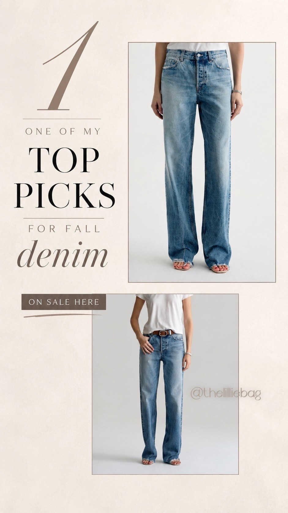 One of the top trending styles for fall denim, and I already found them on sale. 🙌 I’m obsessed with this pair. Go true to size if you want a more fitted look, or size up one for that relaxed, baggier fit that’s so on trend right now. 🤍🍂


Denim. Sale. Fall style. Jeans. Baggy jeans. Fall 2026.

#LTKSaleAlert #LTKootd #LTKOver40
