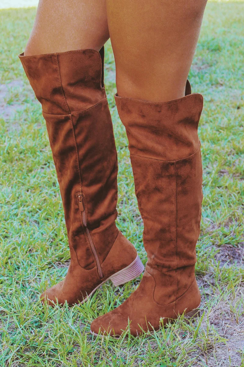 Take The Stairs Boots: Chestnut | Shophopes