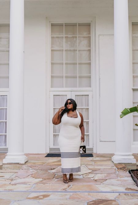 Day 4 of 5 Days of Dresses | Going a little sexy with this knit woven body on dress. Runs large. Wearing a 2X & shapewear.

Use code THAMARRXSPANX to save at checkout and free shipping 

Plus Size Dresses, White Dresses, Graduation Dress, Vacation Outfit

#LTKplussize #LTKfindsunder100 #LTKfindsunder50
