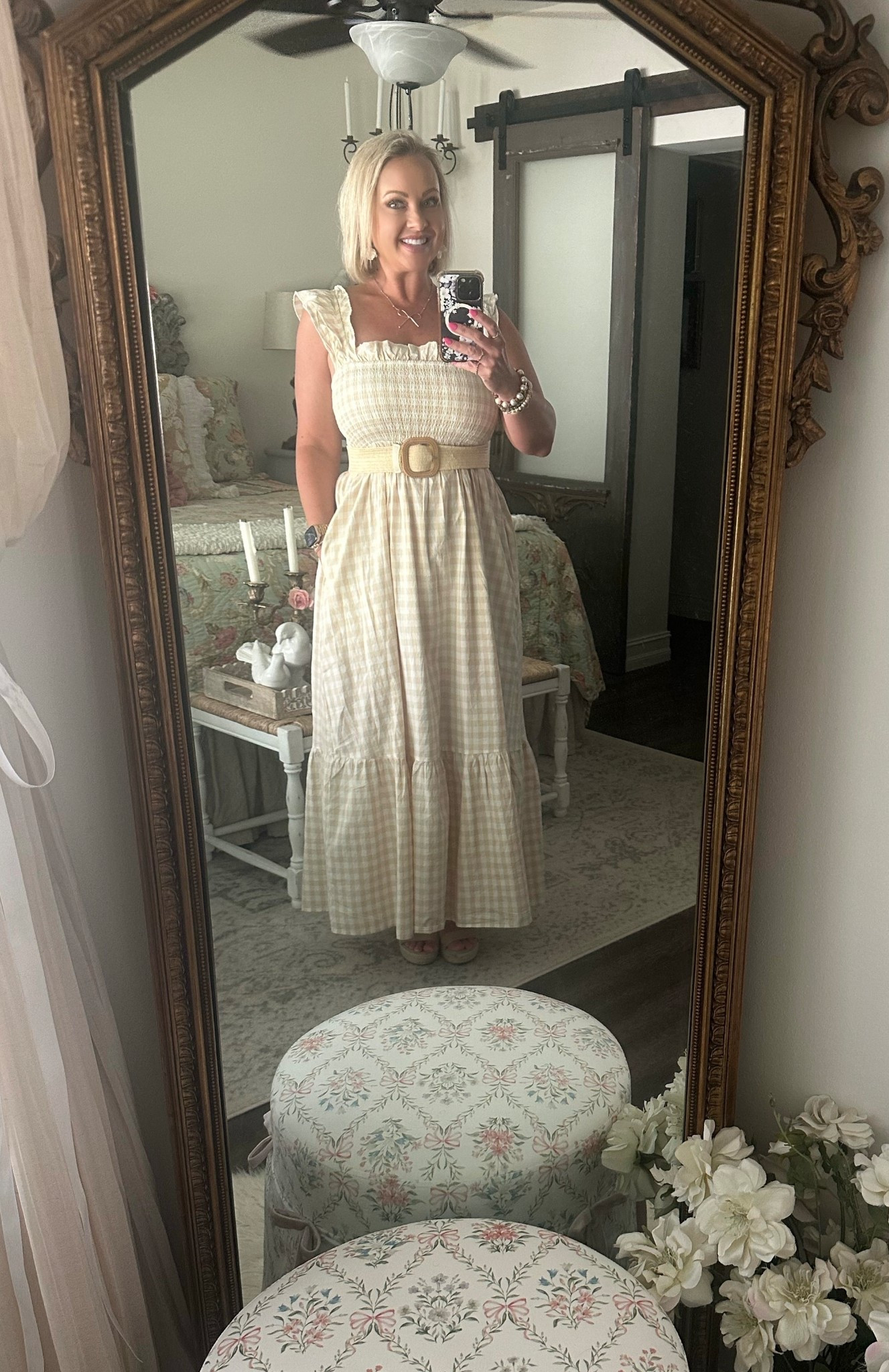 Get summer ready with this cozy gingham dress! It feels like a breezy, lightweight blanket, has pockets, and is perfect for summer picnics, cookouts, and any event! Can be dressed up with wedge heels or dressed down with flats. Add this cute belt for a beachy vibe. 

#LTKFindsUnder50 #LTKStyleTip #LTKSeasonal