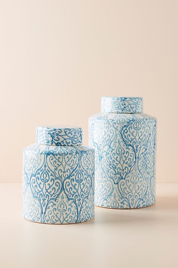 Azora Patterned Jar | Anthropologie (US)