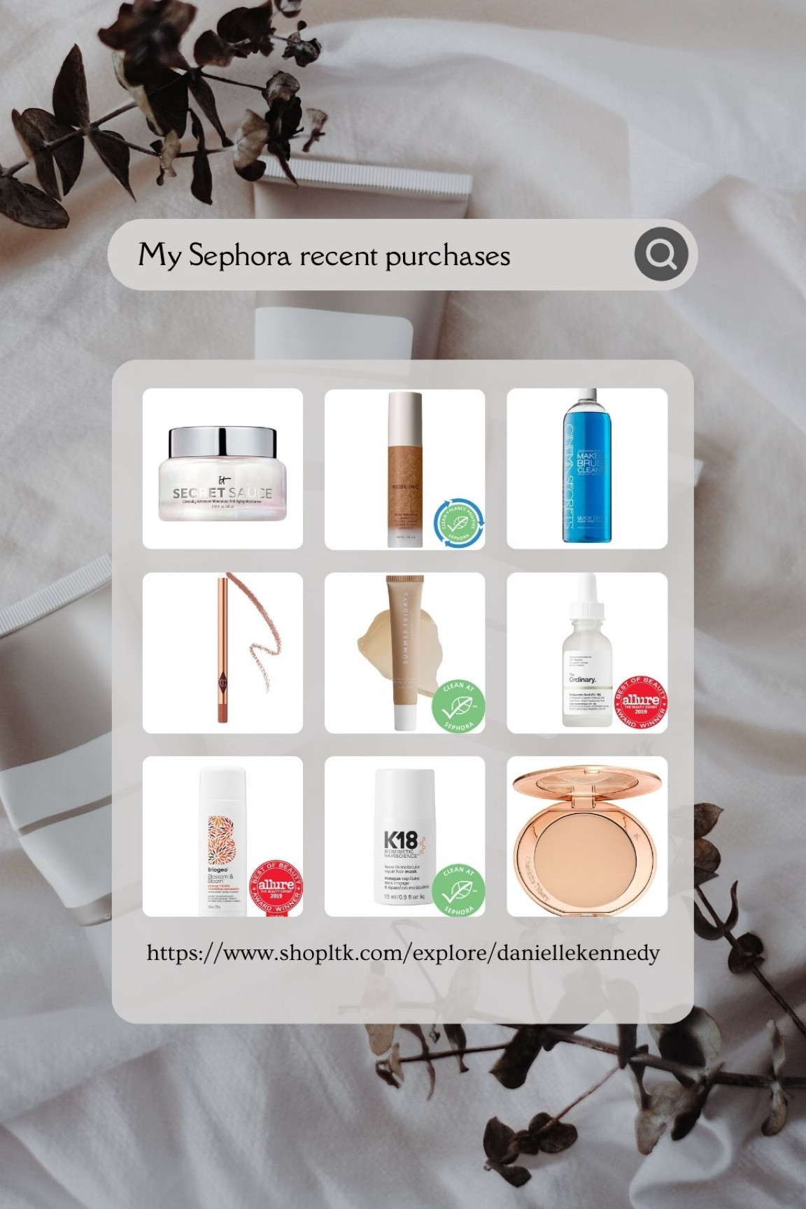 Last day to shop the Sephora sale! Here’s some of my recent purchases and frequently used items 💋💄

• it cosmetics, secret sauce moisturizer, makeup brush cleaner, iconic nude lip liner, K18, foundation, face serum, lip mask, lip balm, shampoo, conditioner, hair repair mask, anti aging, cream bronzer, fenty beauty,  summer Friday, fresh cosmetics 

#LTKbeauty #LTKBeautySale #LTKsalealert