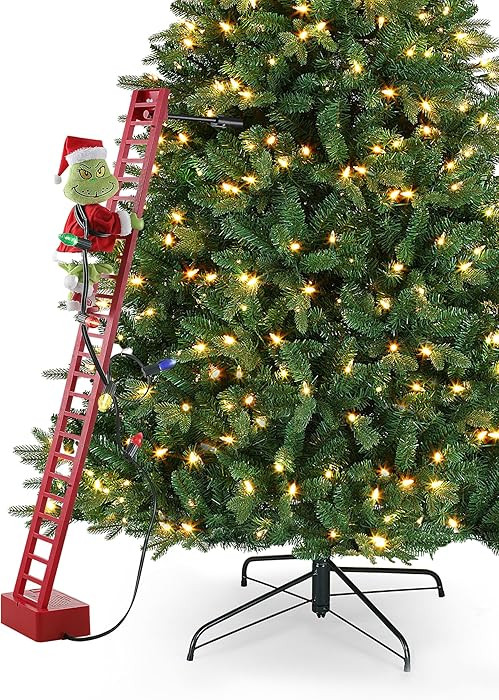 Mr. Christmas 43" Animated Ladder Climbing Grinch Christmas Decoration with LED Lights and Music,... | Amazon (US)