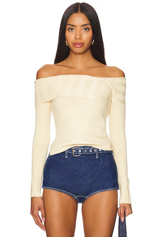 Isobel Top in Ivory | Revolve Clothing (Global)