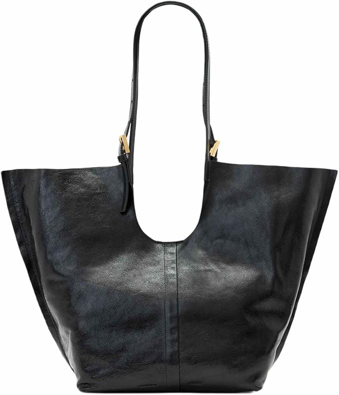 AllSaints Ara Shine E/W Tote, Black | Amazon (US)