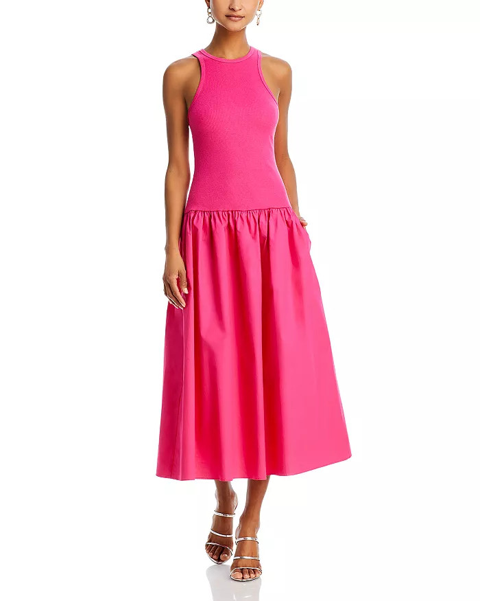 AQUA Mixed Media Drop Waist Dress - 100% Exclusive Back to results -  Women - Bloomingdale's | Bloomingdale's (US)