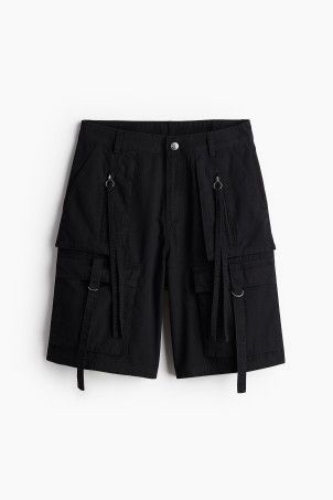 Cotton Cargo Shorts - Taupe - Ladies | H&M US | H&M (US + CA)