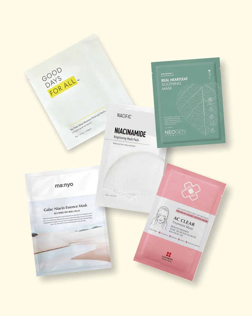 Acne + Sebum Controlling Sheet Mask Set | Soko Glam