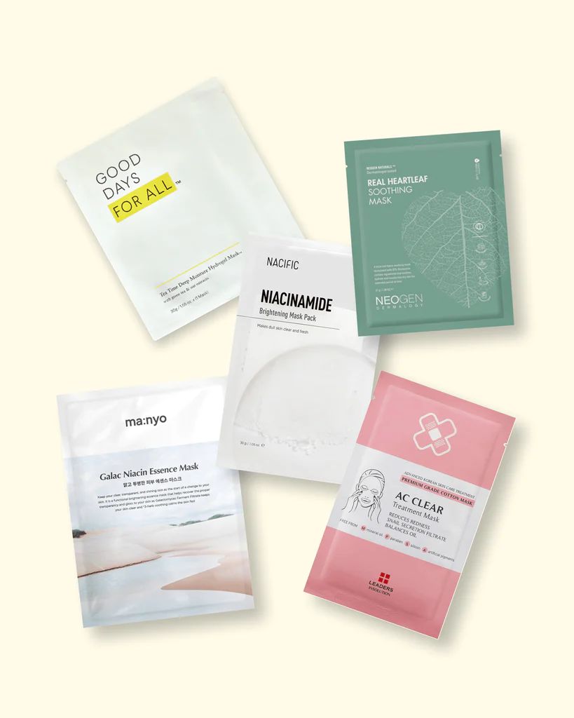 Acne + Sebum Controlling Sheet Mask Set | Soko Glam