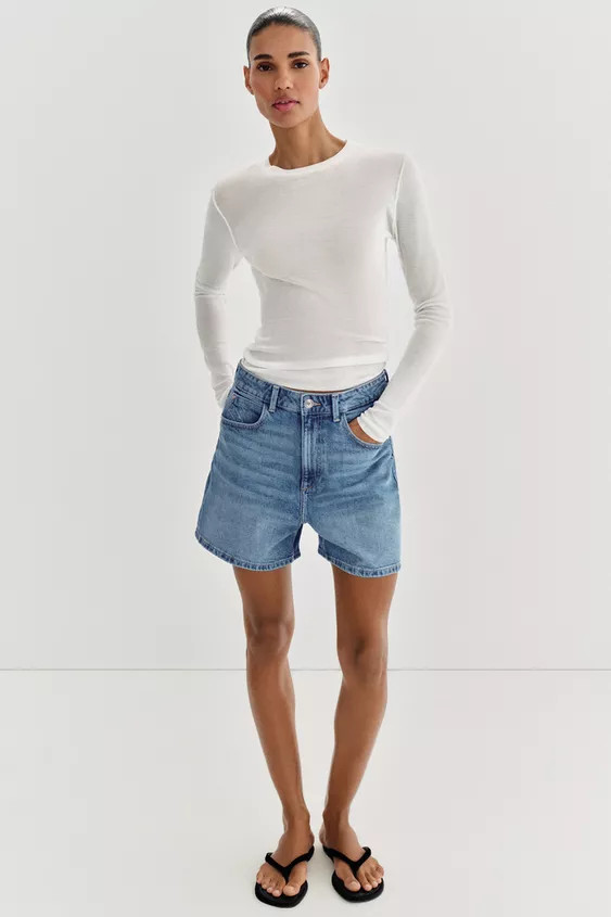 Z1975 MOM FIT SHORTS | Zara UK