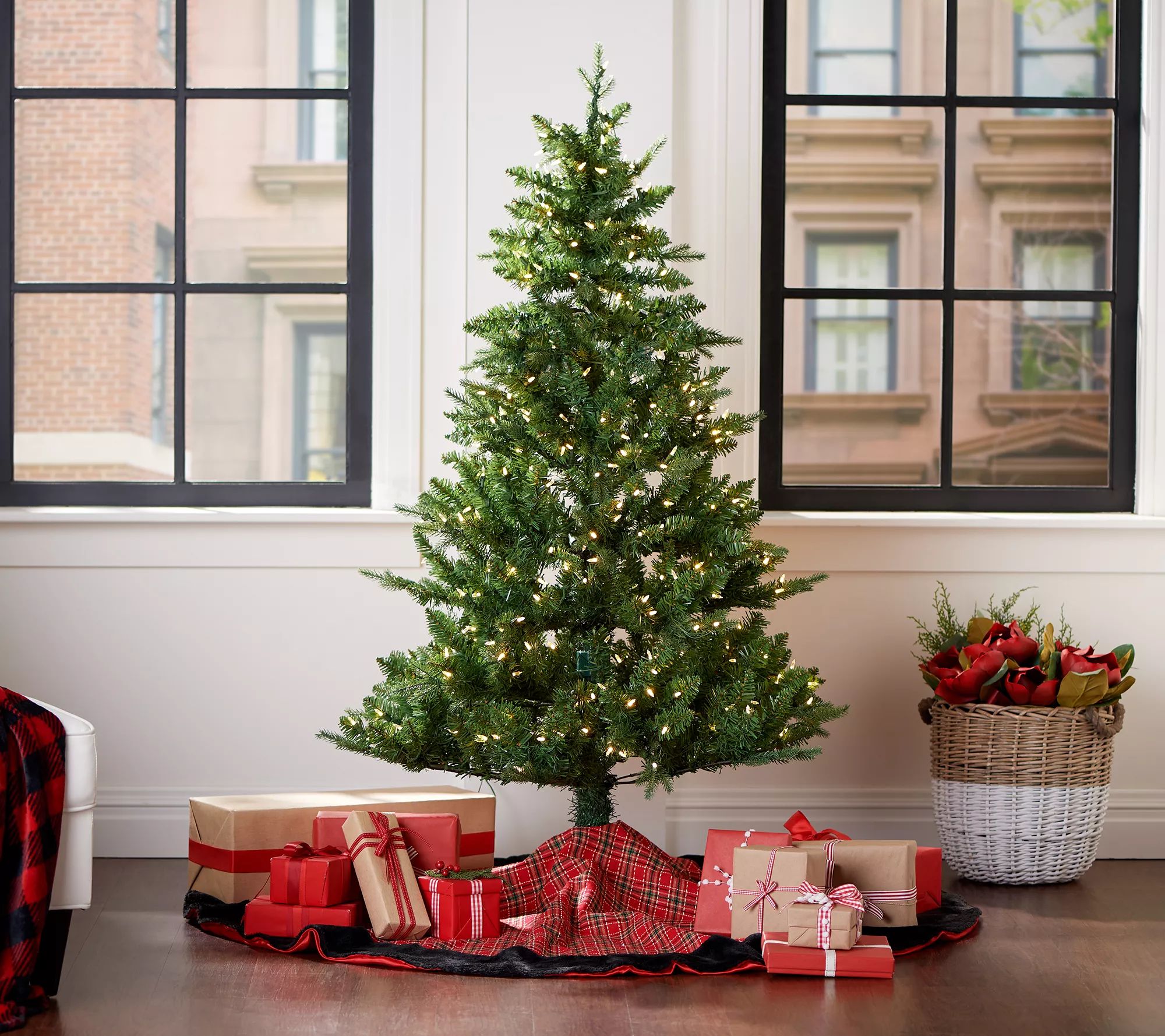 Mr. Christmas Alexa Compatible 5' Green LED Christmas Tree | QVC