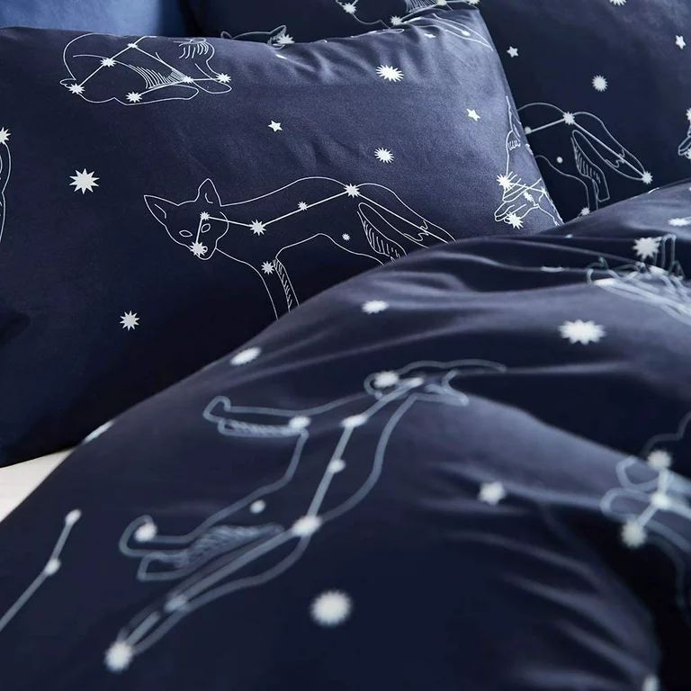 2 Pcs Galaxy Duvet Cover Set Twin - Navy Soft Breathable Durable Comforter Cover Bedding Set for ... | Walmart (US)