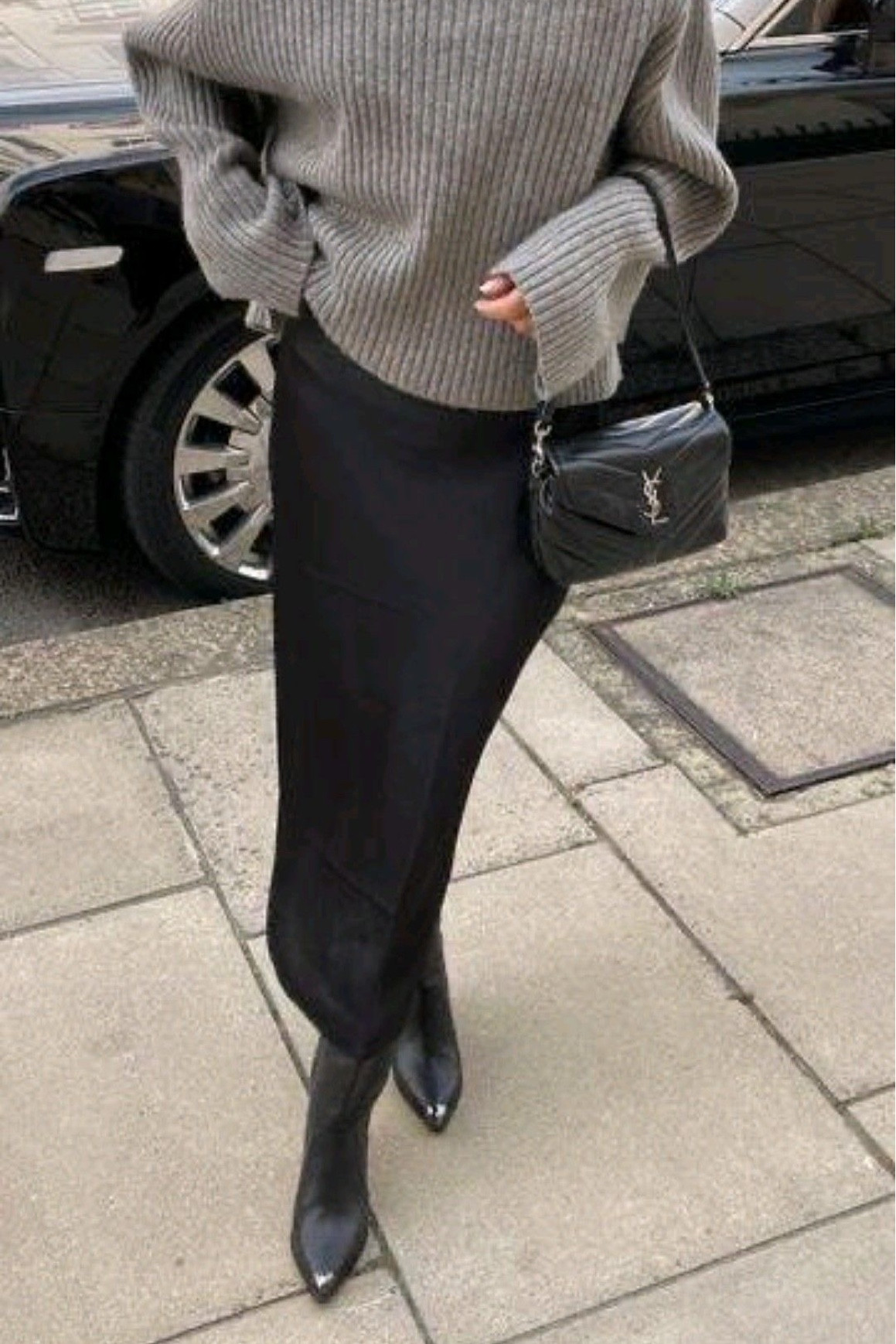 silk maxi skirt with sweater | oversized sweater with satin skirt | fall outfit inspo | winter fashion 

#LTKStyleTip #LTKFindsUnder50 #LTKCyberWeek