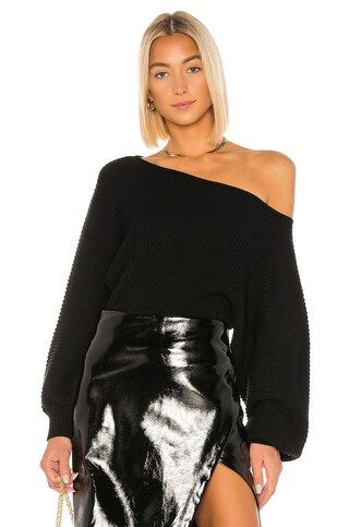 L'Academie Indre Sweater in Black from Revolve.com | Revolve Clothing (Global)