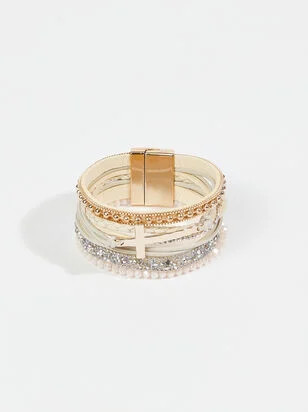 Cross My Mind Bracelet | Altar'd State