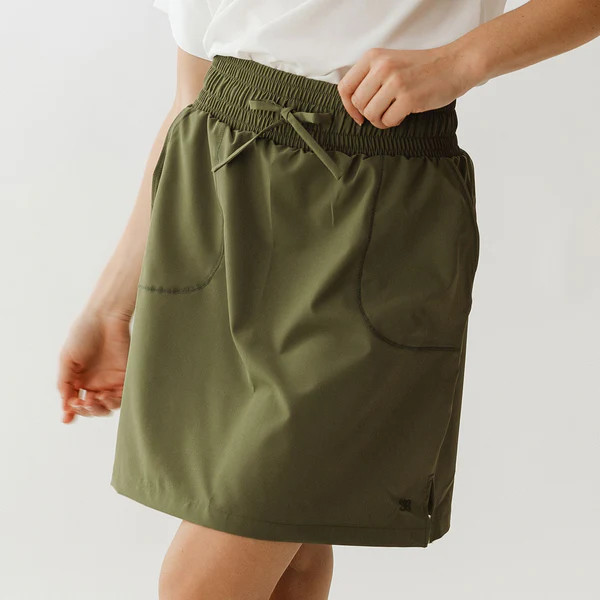 The Away Skirt, Sage | Albion Fit