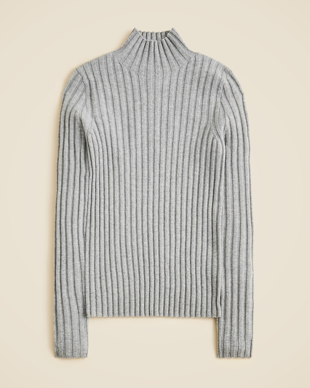 Wide-rib cashmere turtleneck sweater | J. Crew US