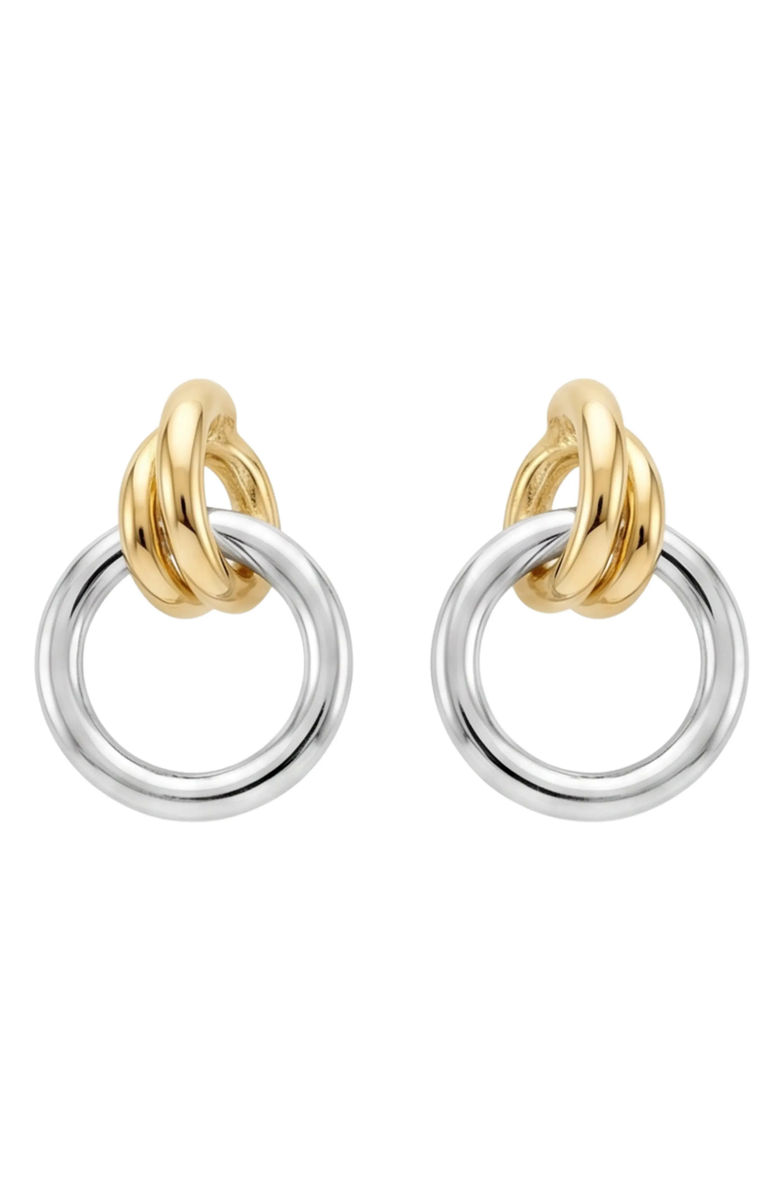 2-Tone Mini Knot Earrings (Women) | Nordstrom | Nordstrom