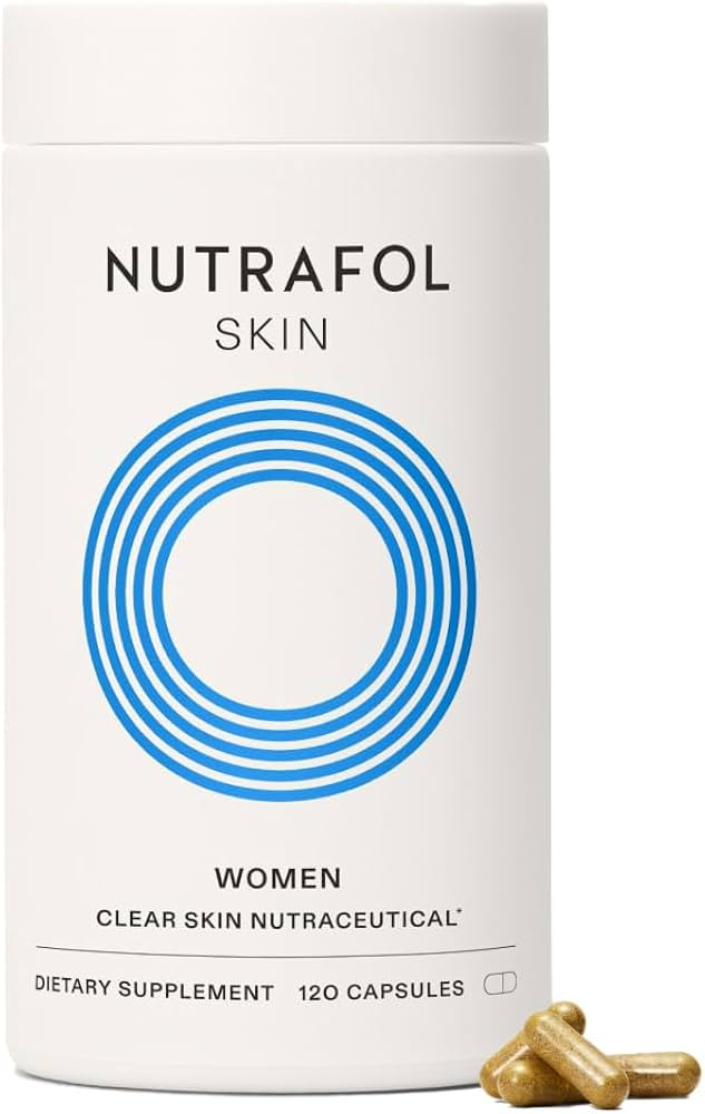 Nutrafol Clear Skin Acne Supplement for Women, Clinically Tested for Clearer, Smoother Skin, Phys... | Amazon (US)