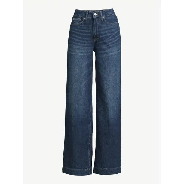 Free Assembly Women's Super High Wide Leg Jeans, 33” Inseam for Regular, Sizes 0-18 - Walmart.c... | Walmart (US)