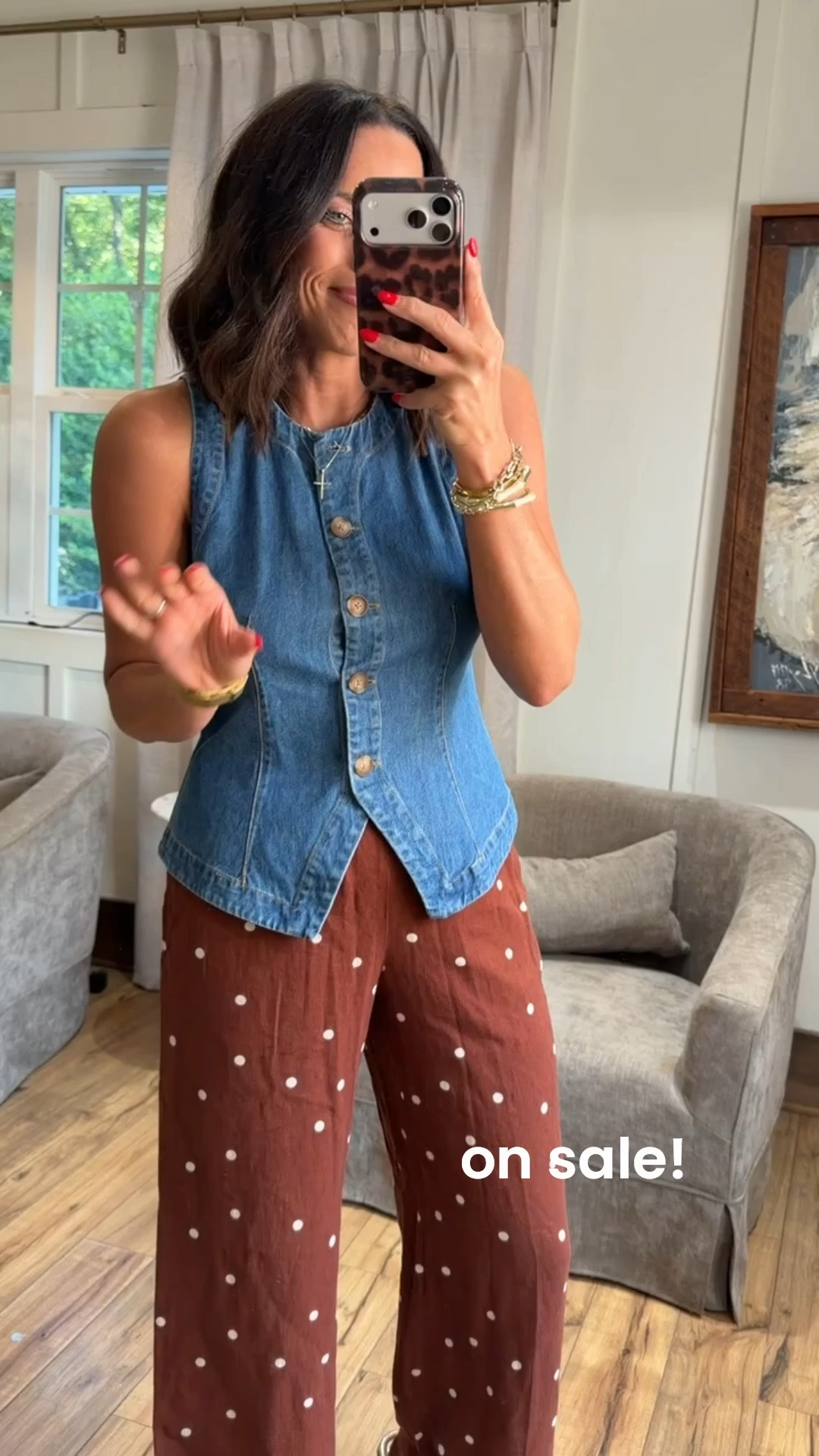 These Target pants are SO fun 🤎 The polka dots + chocolate brown are such a cute combo for transitioning into fall! Love them paired with denim too. Wearing an XS!

#TargetStyle #TargetFinds #TargetFashion #FallOutfit #AffordableFashion #TargetOutfit #LTKStyle