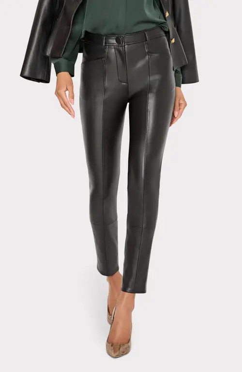 Milly Rue Faux Leather Pants in Black at Nordstrom, Size 26 | Nordstrom