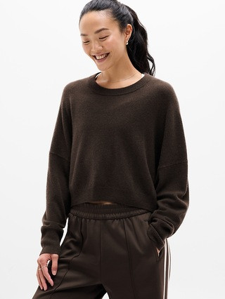 Luxe Wool Cashmere Crew Sweater | Athleta