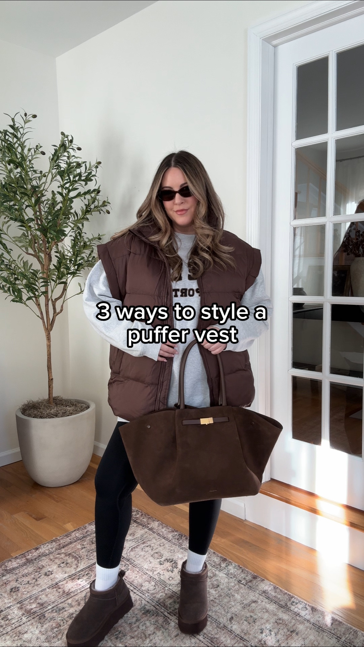 Puffer vest styling. I'm wearing a S in the Free People In a Bubble Vest. Runs oversized + I definitely recommend sizing down! 

puffer vest outfit, winter outfit, winter outfits, casual winter outfit, leggings outfit winter, anine bing sweatshirt, causal outfit, casual outfits 

 #LTKWatchNow #LTKSeasonal #LTKStyleTip