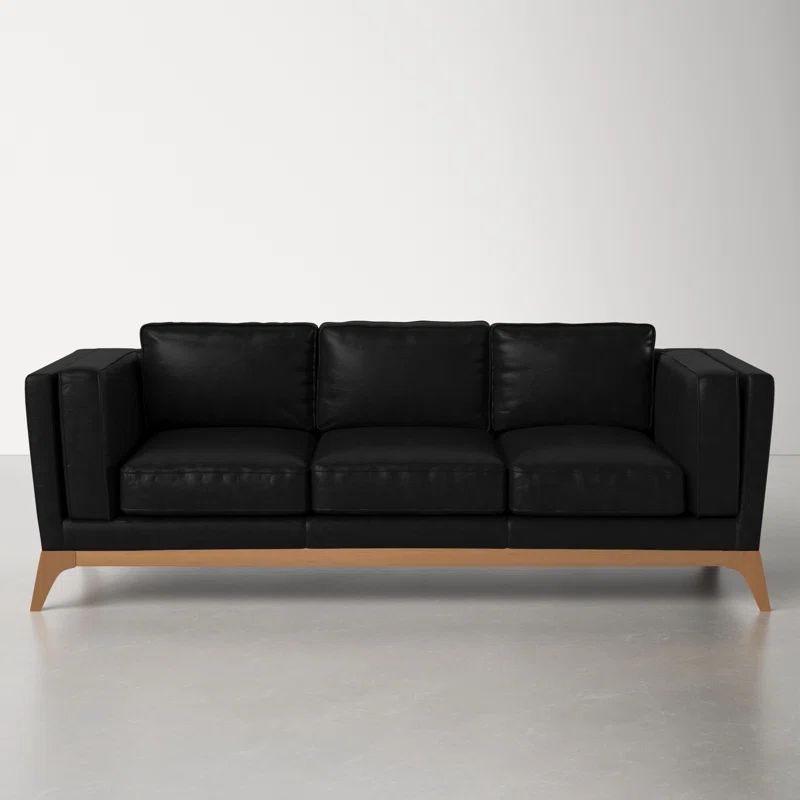 Mari 87'' Leather Sofa | Wayfair North America