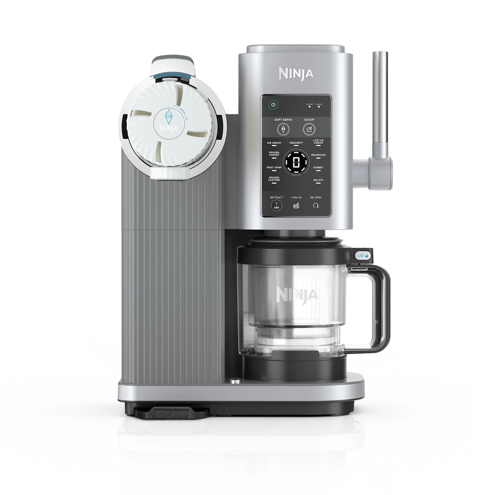 Ninja CREAMi® Scoop & Swirl Ice Cream & Soft Serve Maker, 13 One-Touch Programs, Gray | Kohl's