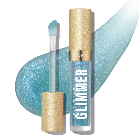 Revlon Super Lustrous Glimmer High-Shine Lip Gloss, 010 Indigo Ice, 0.13 fl oz | Walmart (US)