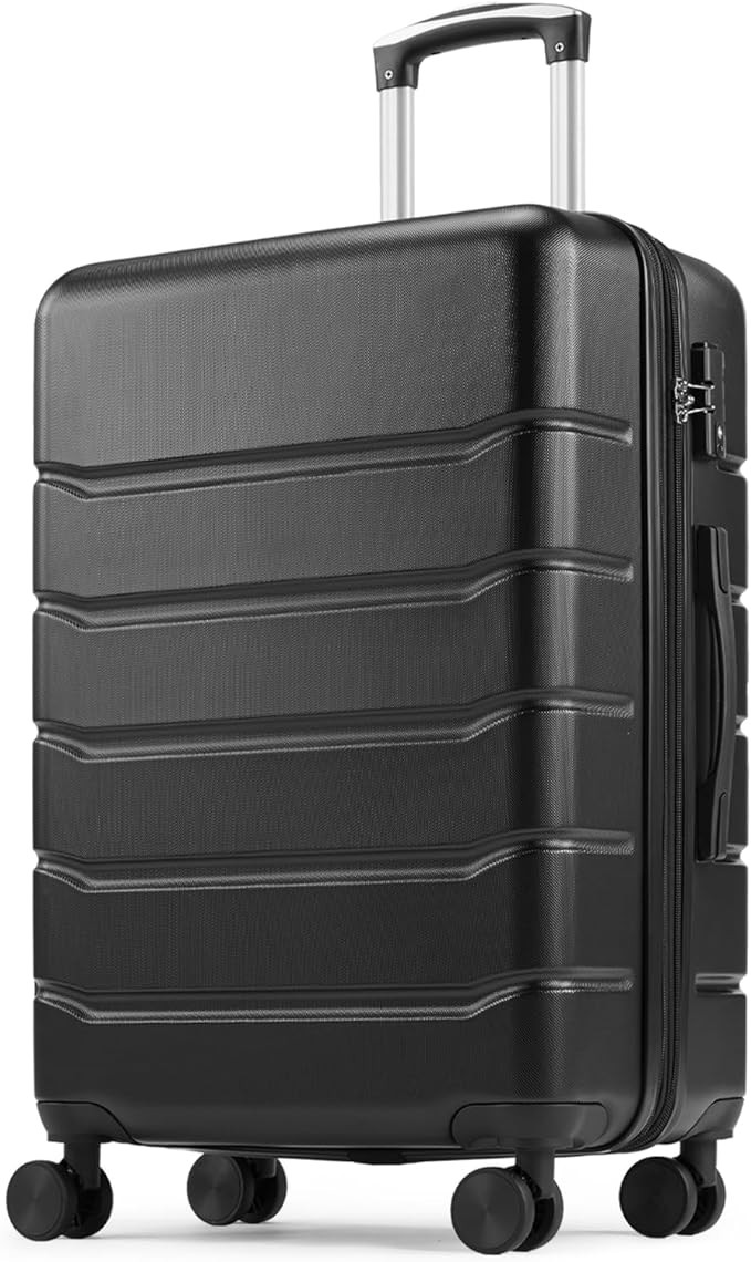 Sweetcrispy Carry on Luggage, Hard Shell ABS Suitcase with Double Spinner Wheels, Lightweight Exp... | Amazon (US)