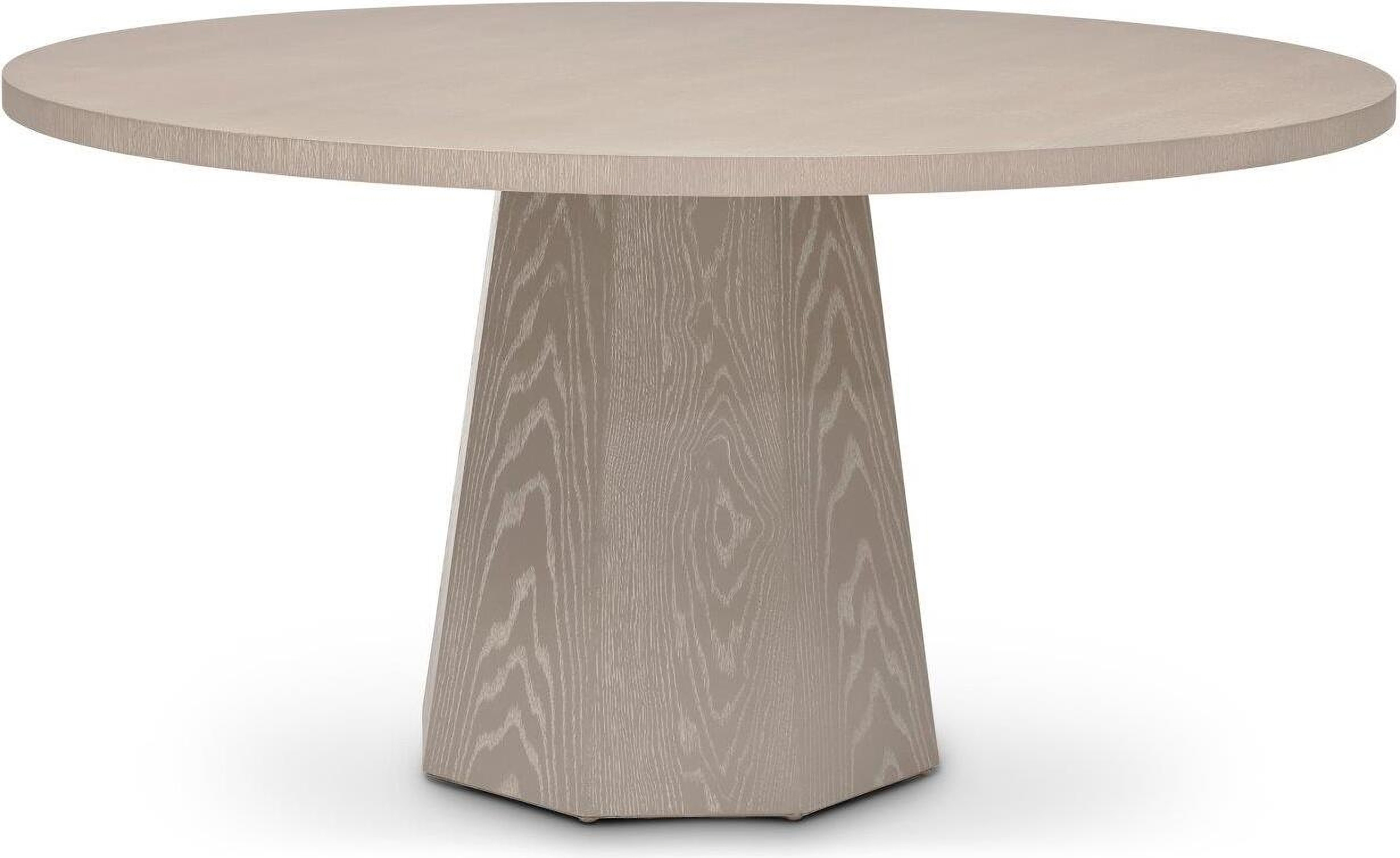 IE Series Kaia Round Dining Table In Taupe Grey | 1stopbedrooms
