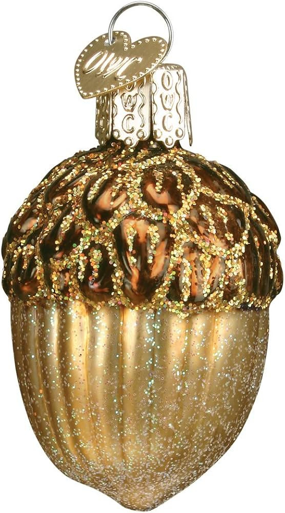 Old World Christmas Acorn Glass Blown Ornament for Christmas Tree | Amazon (US)