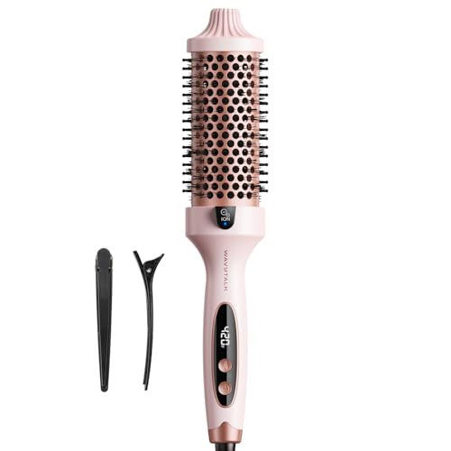 Wavytalk Thermal Brush Blowout Boost Grande, 1.77 Inch Heated Round Brush for Long Hair Blowout, Tourmaline Ceramic Negative Ion Technology Reduce Hair Damage, Dual Voltage Sakura Pink | Amazon (US)