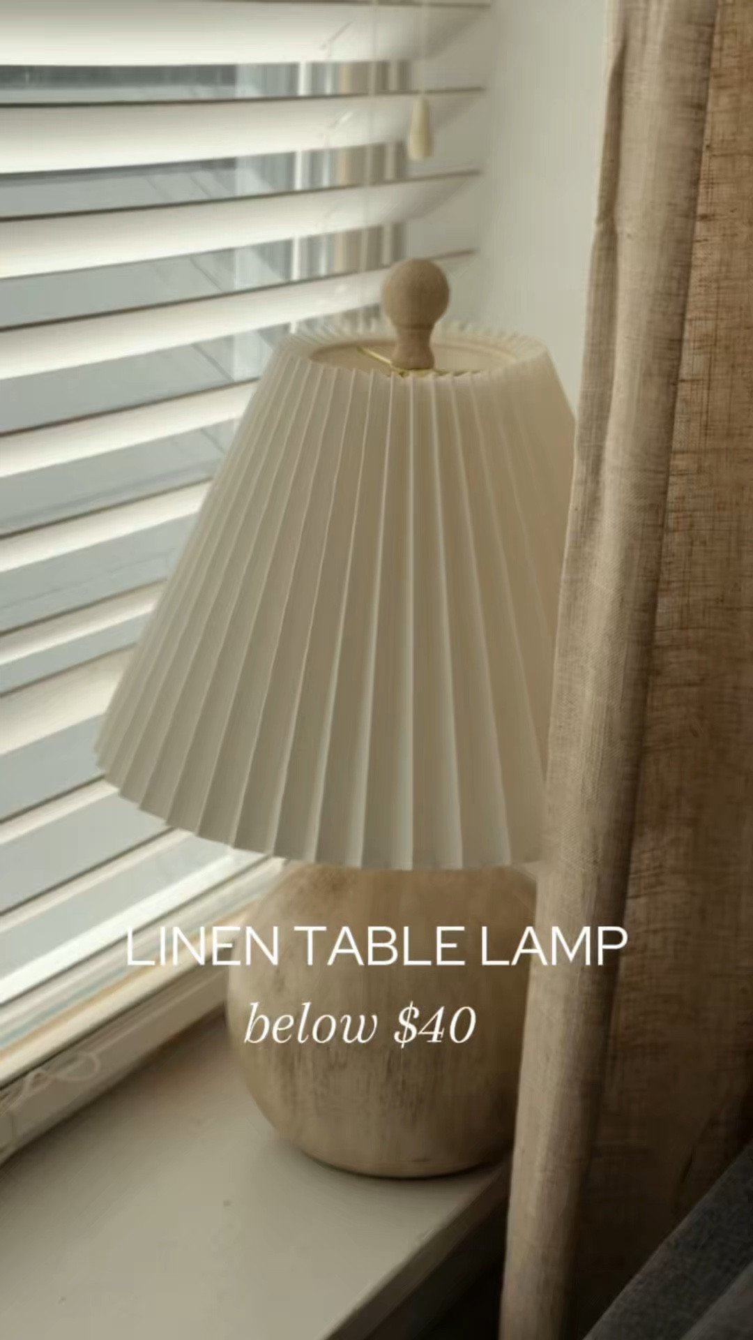 This ceramic table lamp from @Lowes joined my fall decor update this month! #ad #LowesPartner It adds a nice natural light, so I placed it by the window to spread warmth and glow. The lamp shade would also be a great fit in an entryway, bedroom, or as a table decor accent. Classic and versatile.
Home decor, linen lamp shade, neutral chic, living room details 


#LTKHome #LTKFindsUnder50 #LTKVideo