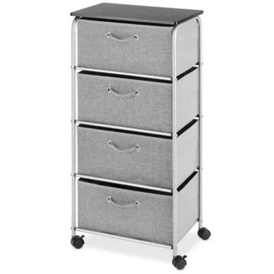 Squared Away™ 4-Drawer Storage Cart in Grey | Bed Bath & Beyond | Bed Bath & Beyond