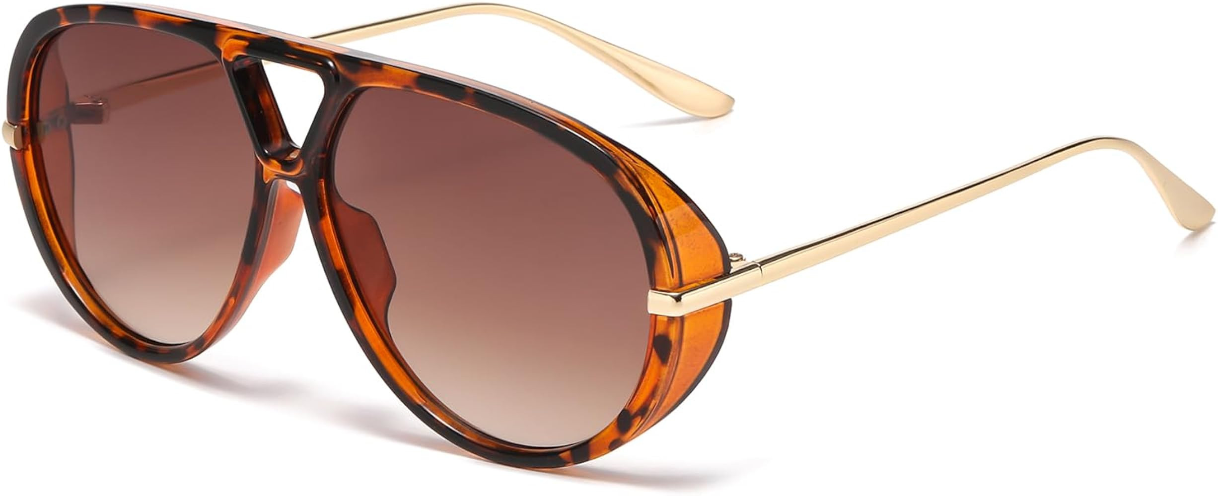 LJCZKA \u00dcbergro\u00dfe Pilot Sonnenbrille f\u00fcr Damen Herren 70er Retro Piloten Sonnenbril... | Amazon (DE)