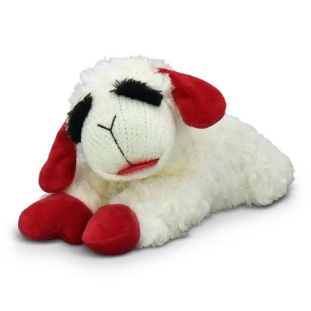Multipet Plush Lamb Chop Dog Toy with Squeaker, Medium | Walmart (US)