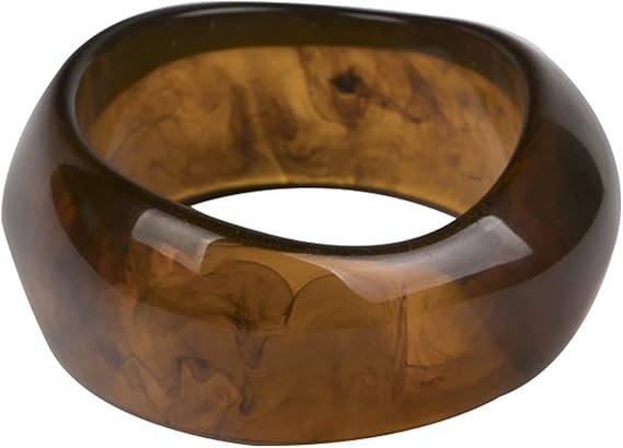 COLORFUL BLING Multiple Color Acrylic Resin Irregular Geometric Bangle Bracelet Tortoiseshell Ace... | Amazon (UK)