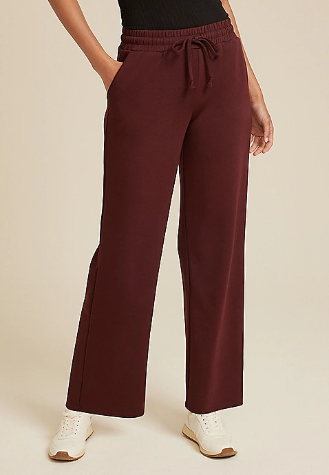Scuba Wide Leg Sweatpant | Maurices