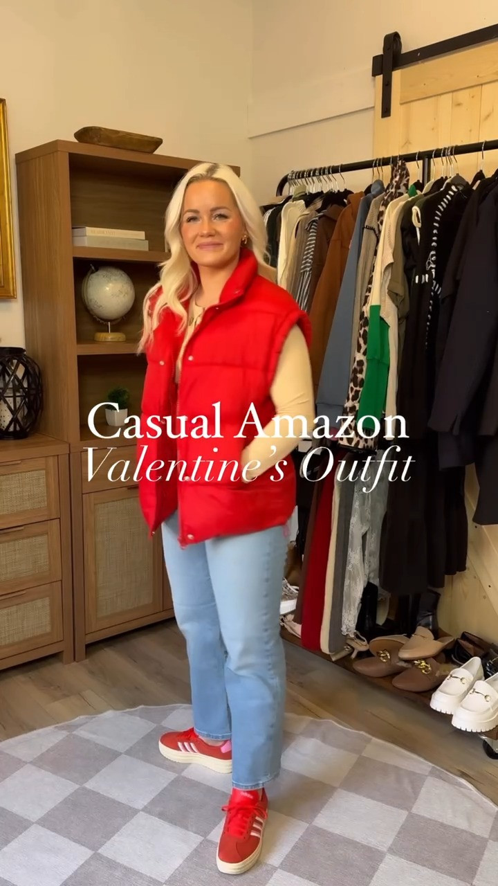 Casual Amazon Valentine's Day Outfit  

 #LTKSeasonal #LTKParties #LTKStyleTip