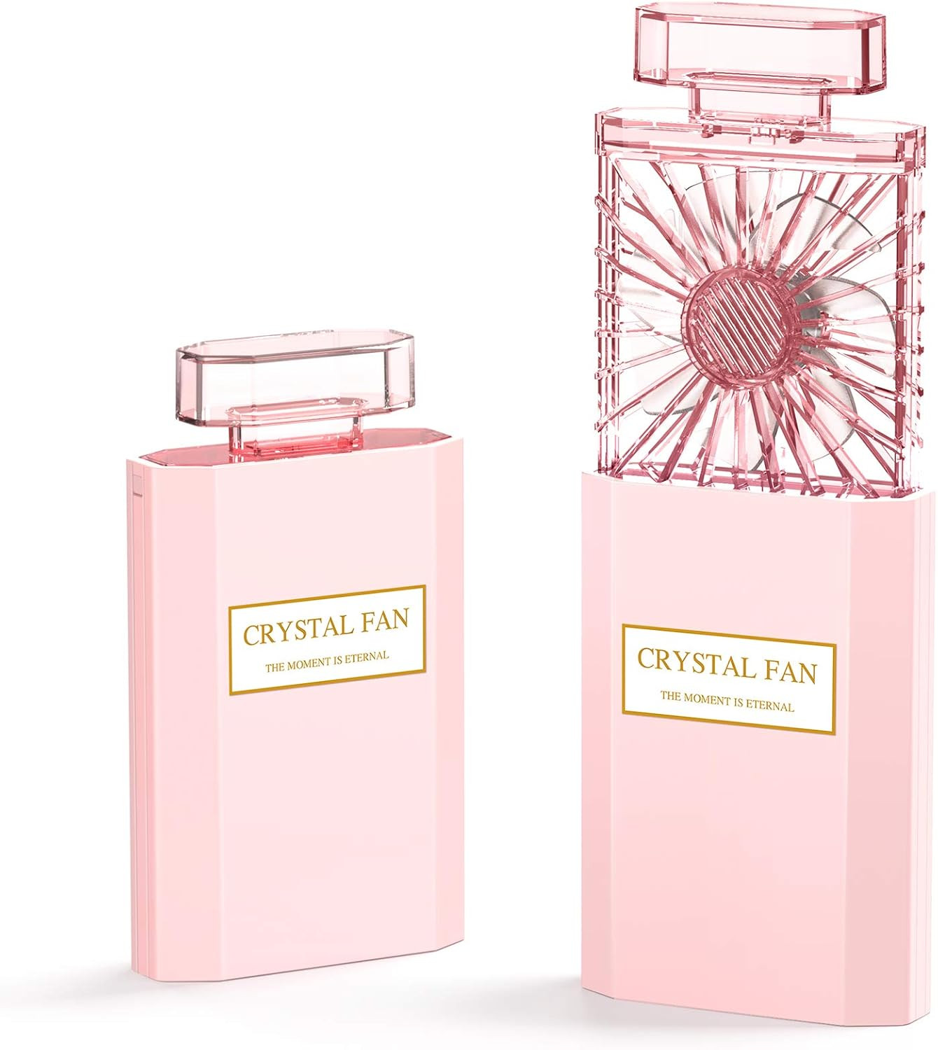 Lady Handheld Fan, Rechargeable Small Personal Fan with 3 Speeds Setting, Powerful Quiet Pull-out Po | Amazon (US)