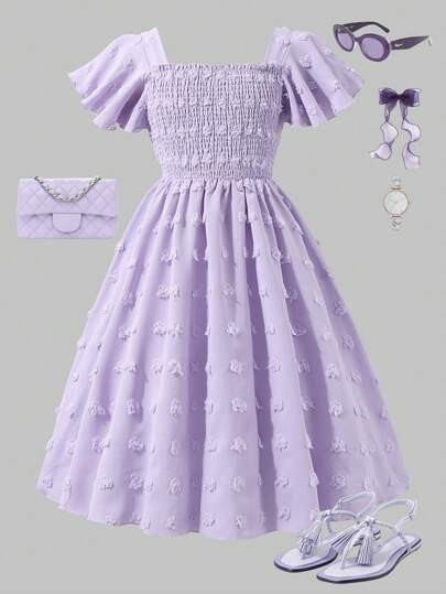 Puff sleeve dress | SHEIN