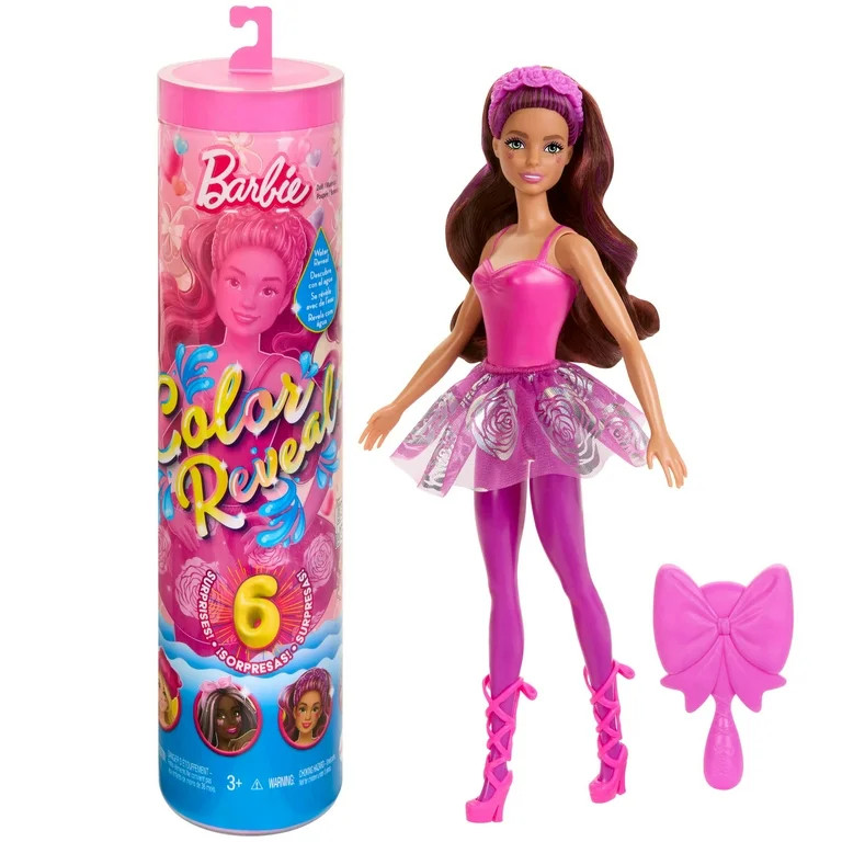 Barbie Color Reveal Ballerina Series Doll & Accessories, 6 Balletcore-Inspired Surprises (Styles ... | Walmart (US)