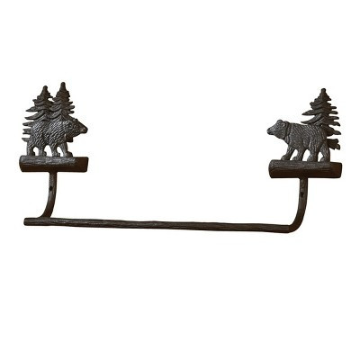 Park Designs Cast Black Bear Towel Bar - 16" | Target