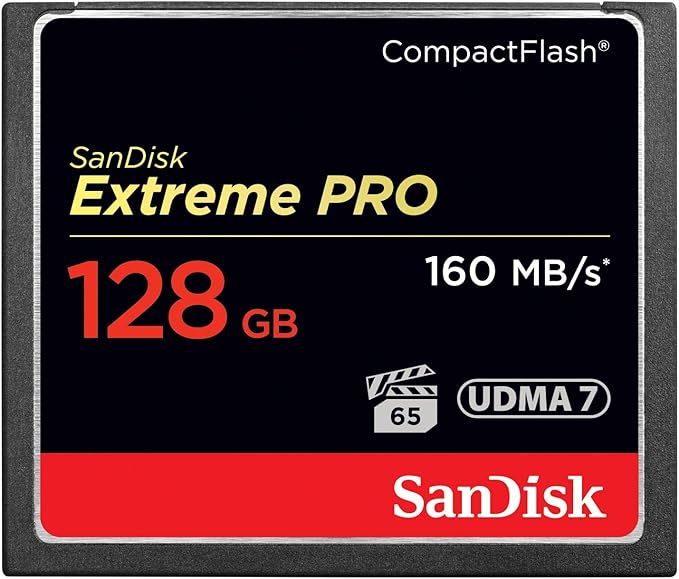 SanDisk Extreme PRO 128GB CompactFlash Memory Card UDMA 7 Speed Up To 160MB/s- SDCFXPS-128G-X46 | Amazon (US)