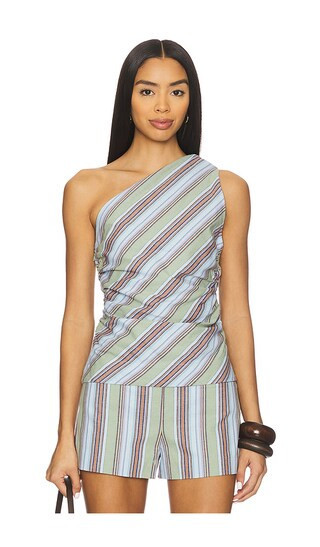 FAITHFULL THE BRAND Aurora Top in Green. - size M | Revolve Clothing (Global)